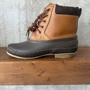New Tommy Hilfiger Men Light brown rain duck boots size 9 Mens Tommy Hilfiger Duck Boots Men sz 9 TMCasey Brown  main image 2